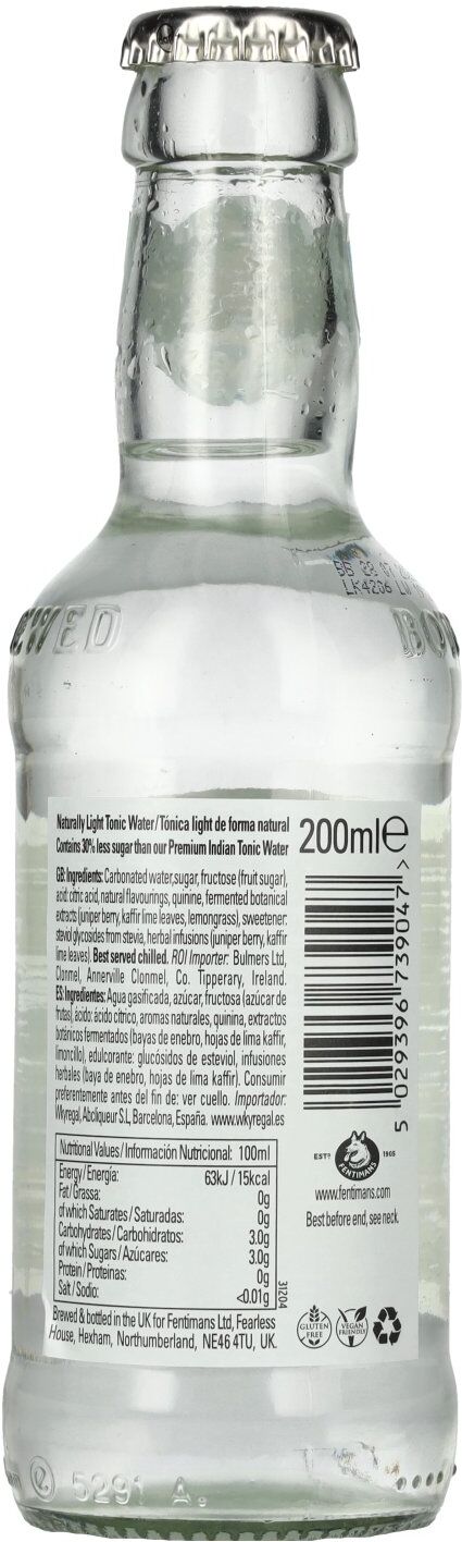 Fentimans NATURALLY LIGHT Tonic Water 0,2l