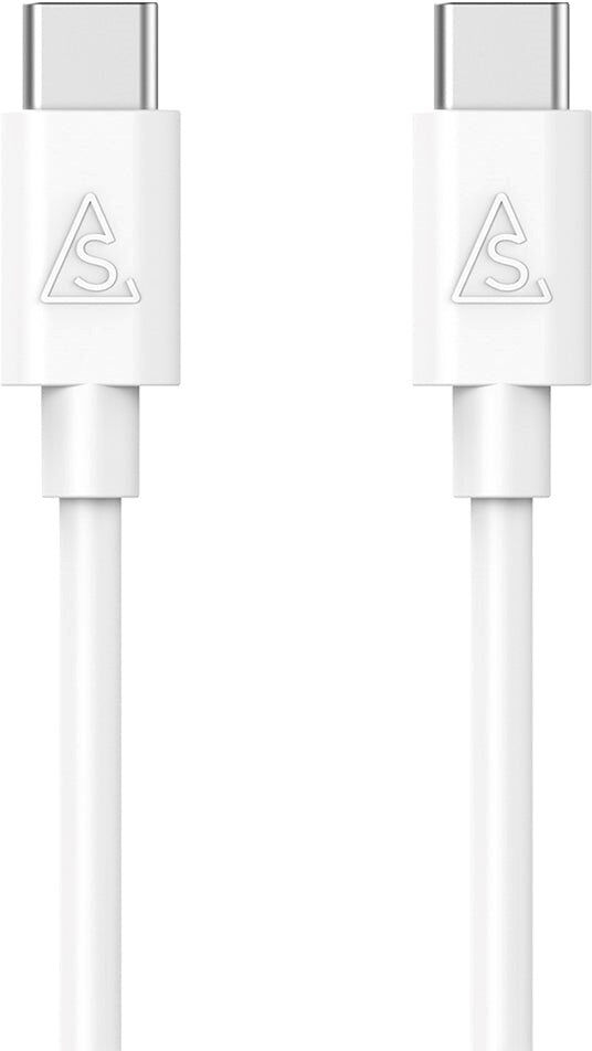 Smartline USB-C til USB-C Kabel (3A/60W) - 1 m. - Hvid