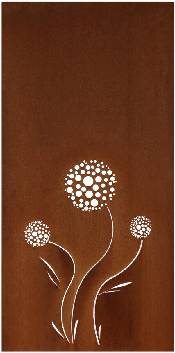 Floraworld Sichtschutz Garten Dekor Leone 158 x 90 cm rostoptik