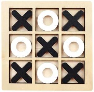 Uplift Essentials Wooden Mini Chess Early Educational Brain Training & Interaction Puzzle black