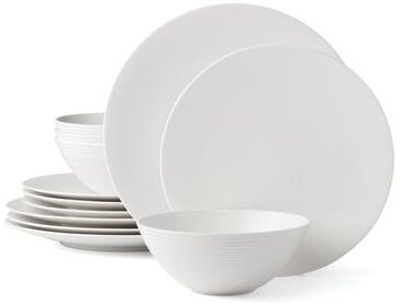 Lenox LX Collective White 12-Piece Dinnerware Set