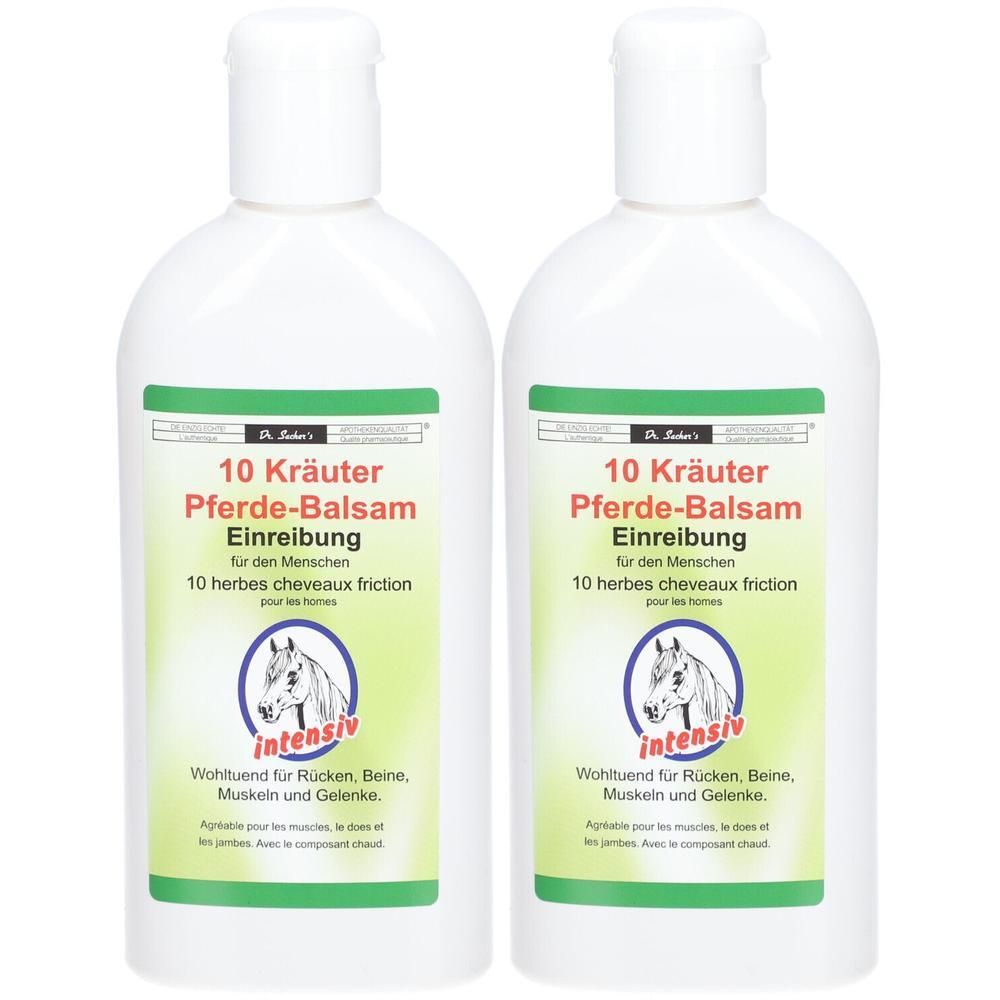 10 Kräuter Pferdebalsam Einreibung intensiv 2x 2x250 ml Balsam