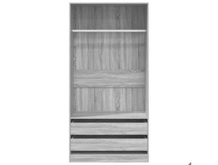 EN SOLDE*Gris Garde-robe - MONNA - Scandianve - Pour chambre - Sonoma gris 100x50x200 cm Bois d'ingénierie@425553