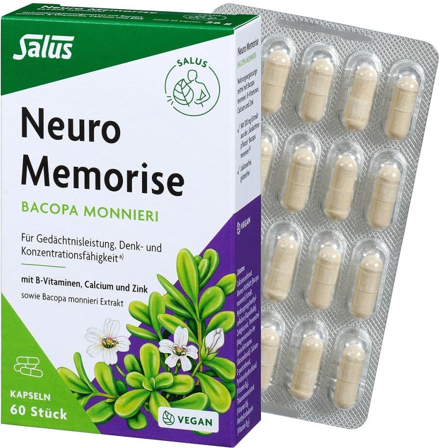 Neuro Memorise Bacopa Monnieri Salus Kapseln 60stk