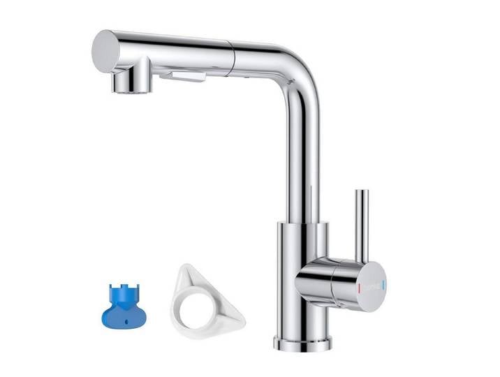 LuxusKollektion Küchenarmatur Küchenarmatur Ausziehbar Edelstahl (1-St)