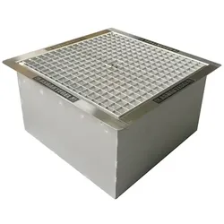 Bodenaschenbecher The DropPit XXL DeLuxe Zigarettensammler 60 x 60 cm, aus korrosionsbeständigem Edelstahl