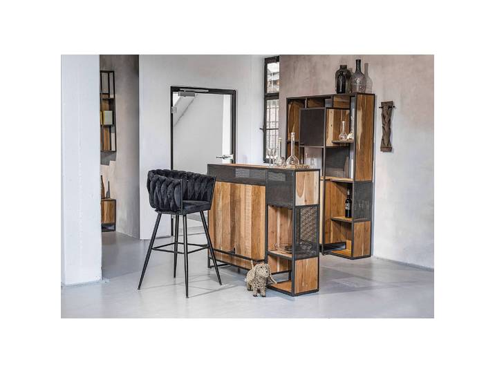Barstuhl Feltham 55 x 106 x 53cm Schwarz