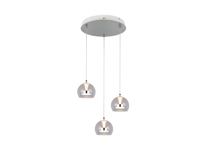 Hanglamp Flynt 3-lichts chroom Trio - 331630306