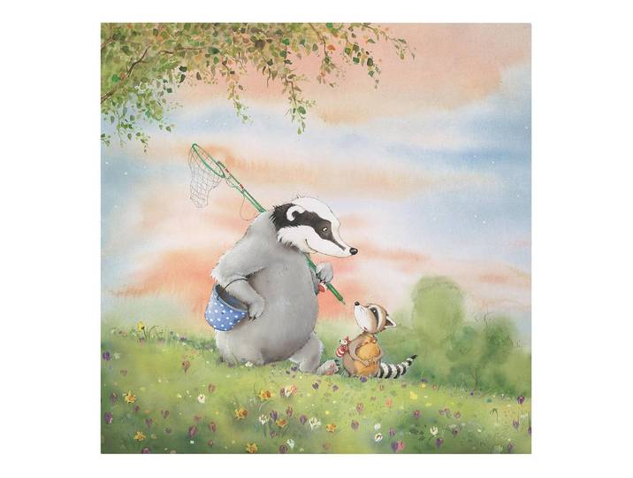 Bild Wassili und Sibelius wandern 60 x 60cm Multicolor