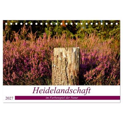 Heidelandschaft im Farbenspiel der Natur (Tischkalender 2027 DIN A5 quer), CALVENDO Monatskalender
