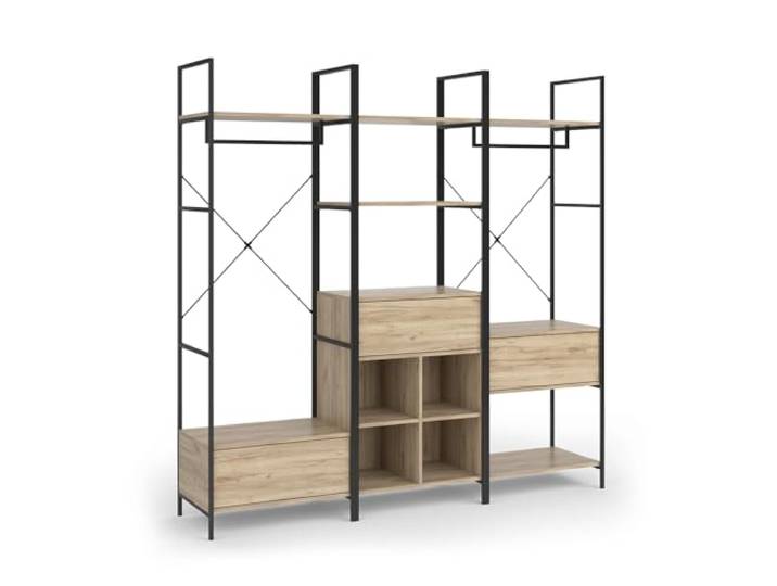 Vicco Kleiderschrankset Enya, Holz, 60 x 180 cm 3 Teile, zur Aufbewahrung von Kleidung und Accessoires