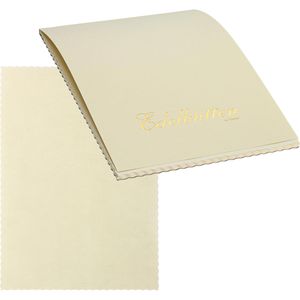 Rössler-Papier Briefpapier Edelbütten ivory, A4, Strukturpapier, 100 g/m², 40 Blatt