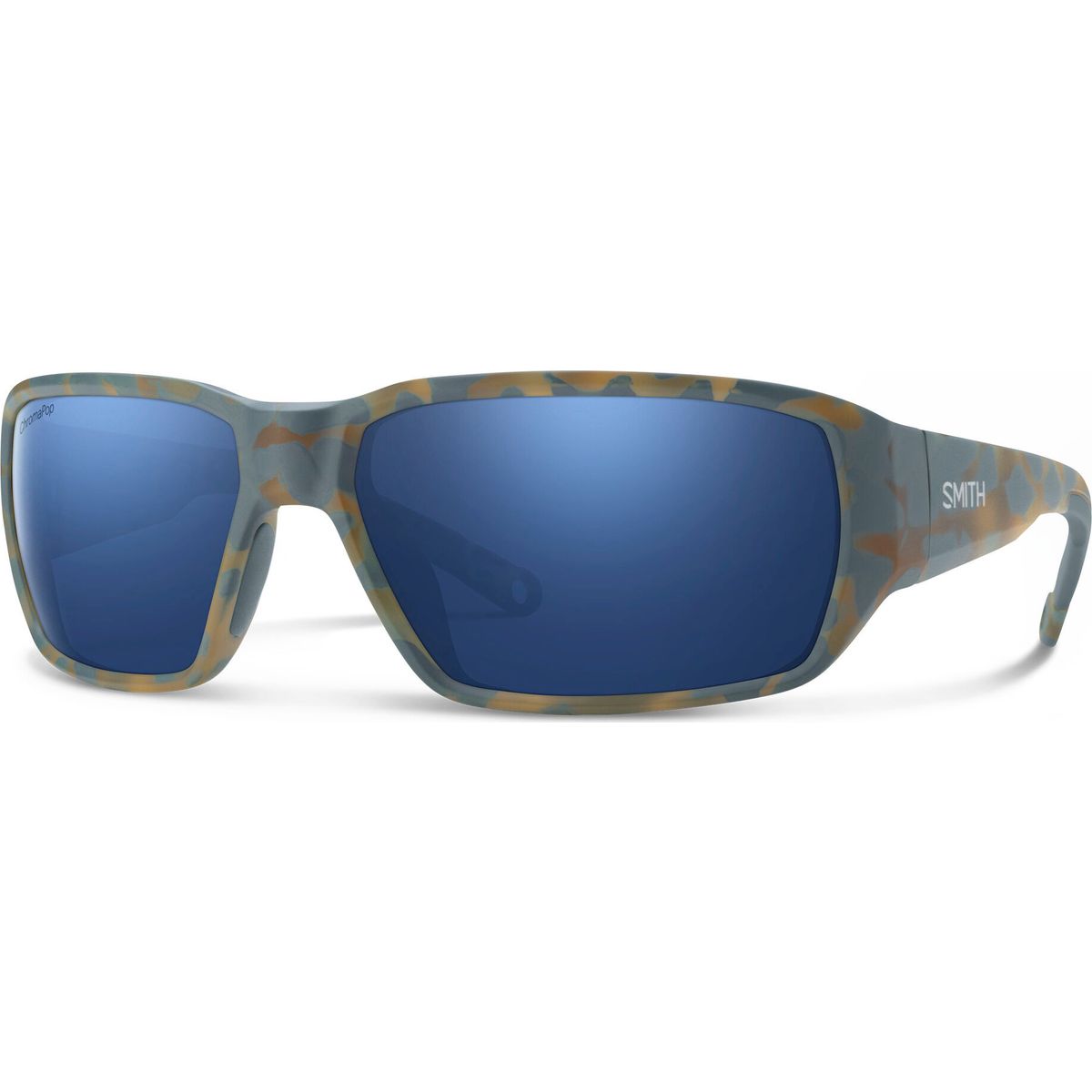 Smith Hookset matte flint / tarmac tortoise chromapop glass polarized dark blue mirror (U1F-624J) 206768U1F624J