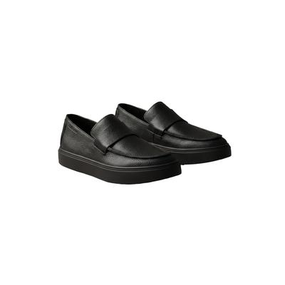 Loafer CALVIN KLEIN "HYBRID CLEAN LOAFER BAND TUM LTH", Herren, Gr. 44, schwarz, Leder, unifarben, Schuhe Loafer, Loafer mit Plateau, Slipper, Schlupfschuh