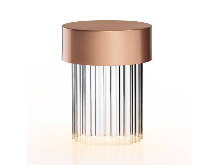 Last Order Fluted Portable Tishleuchte kupfer - Flos - Wohnzimmer - Design - Glas