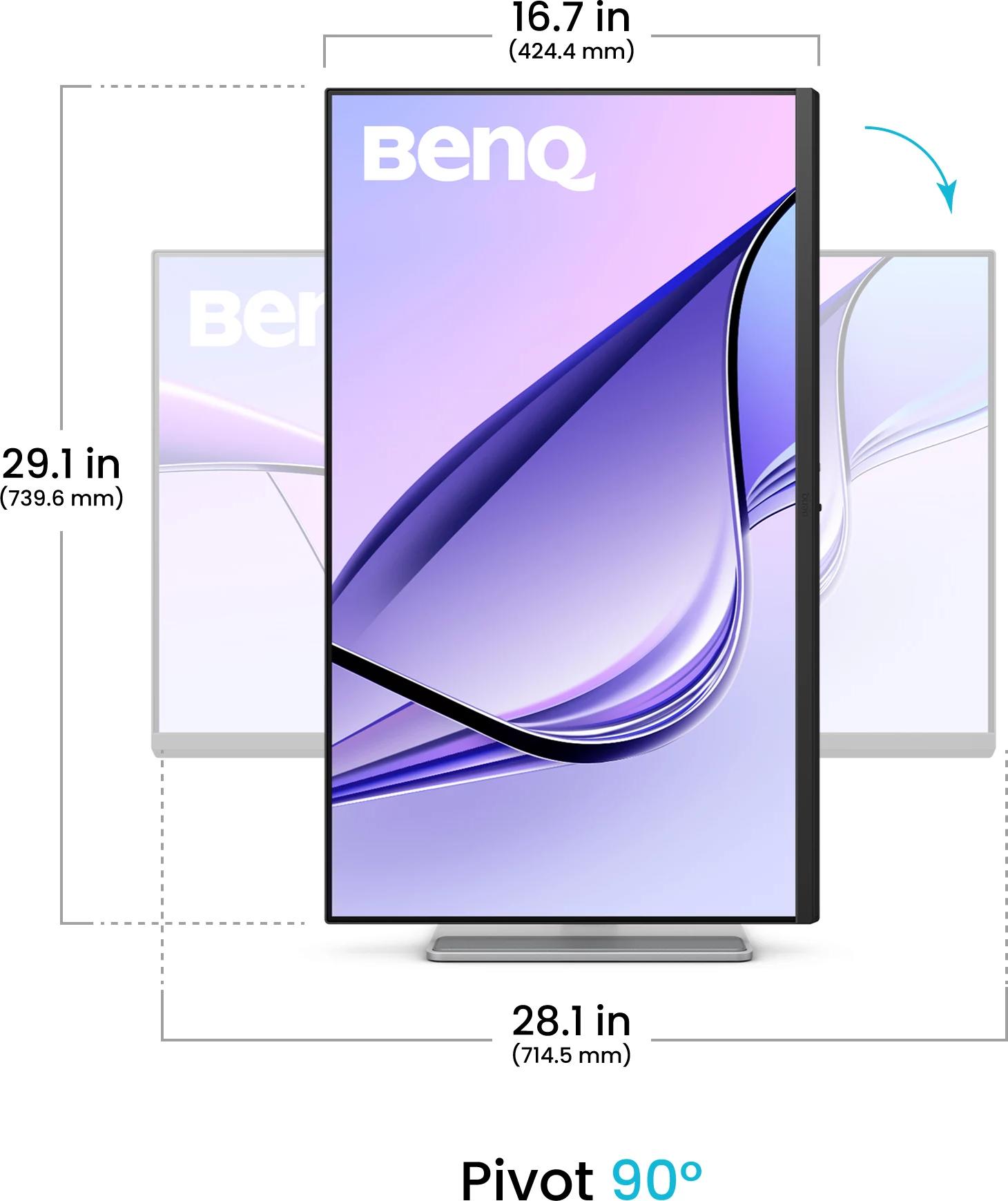 BenQ MA320UP, 32" LED-Monitor, 3840 x 2160 4K UHD (2160p) @ 60 Hz, Silber, Silber, 3840 x 2160 (4K UHD), Flat