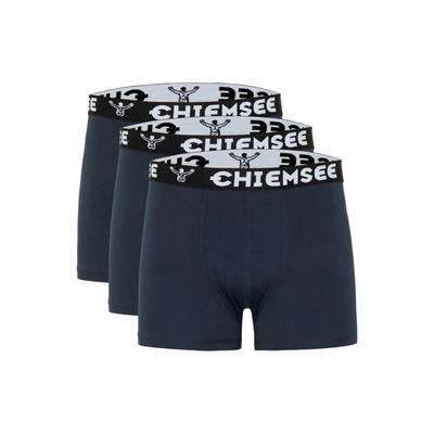 Retro Boxer CHIEMSEE, Herren, Gr. M (48/50), blau (dunkelblau, dunkelblau), 95% Baumwolle, 5% Elasthan, Unterhosen