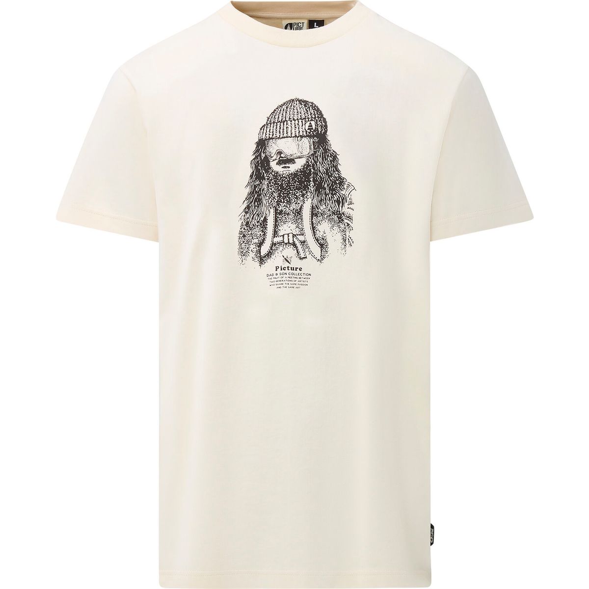 Picture D&S Bearded Tee white (A) S MTS1352ANatural WhiteS
