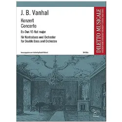 Konzert Es-Dur für Kontrabass und Orchester für Kontrabass und Klavier, Fachbücher von Johann Baptist Vanhal