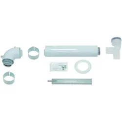 Vaillant Basis-Anschluss-Set 303920 Ø 60/100 mm, konzentrisch, DN 80 im Schacht, PP