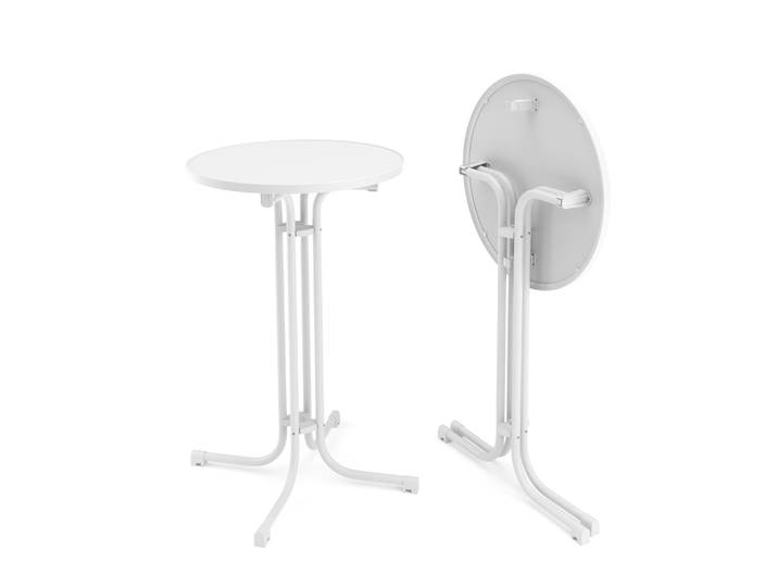 Bistrotisch Stehtisch MARTIN rund 70 x 110 cm weiss
