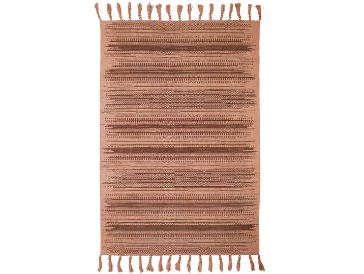 Kinderteppich Dagny rosa Baumwolle 100 x 150 cm