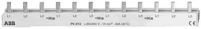 ABB Stotz S&J; Barre omnibus non coupable PS3/12 (2CDL231001R1012)