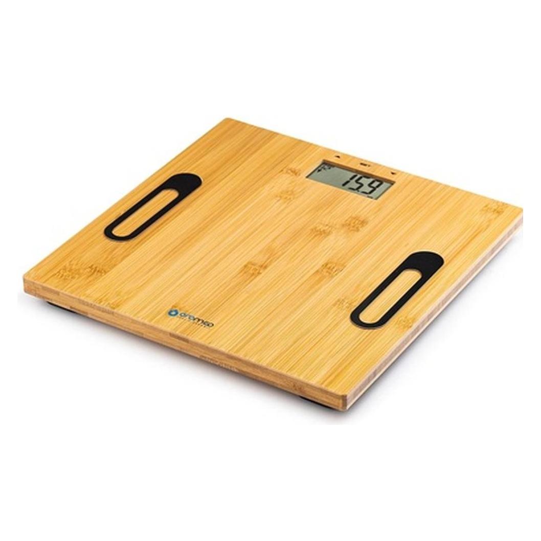 Oromed ORO-SCALE BAMBOO Quadratisch Bambus Elektronische Personenwaage (150 kg) (ORO-SCALE BAMBO)