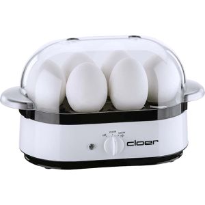 Cloer Eierkocher 6081, bis 6 Eier, 350 Watt, weiß