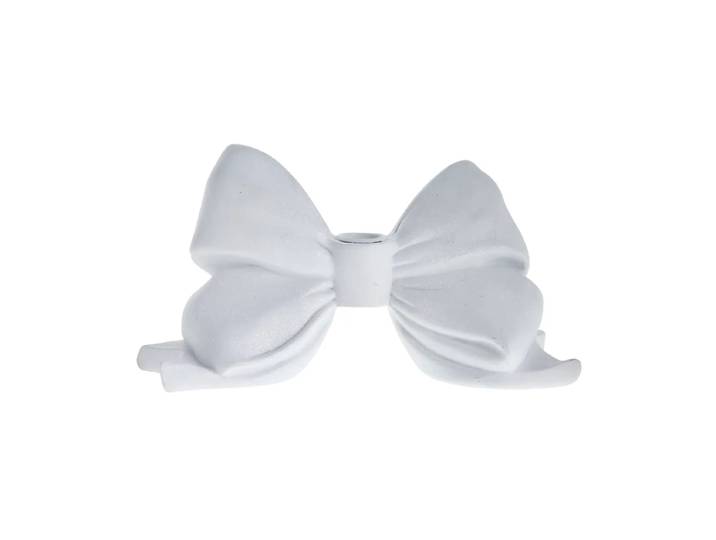 Lene Bjerre Bougeoir Serafina bow 12,7 cm Blanc
