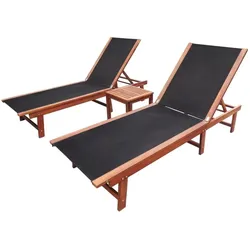 vidaXL, Liegestuhl, Fahonor (2x Sonnenliege) (200 cm)