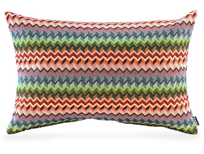 Dekokissen H.O.C.K. Sila , bunt (bunt, gemustert), B:40cm L:60cm, Baumwolle, Polyester, Dekokissen_Sitzkissen_Kissenhüllen, Dekokissen, im Boho-Style