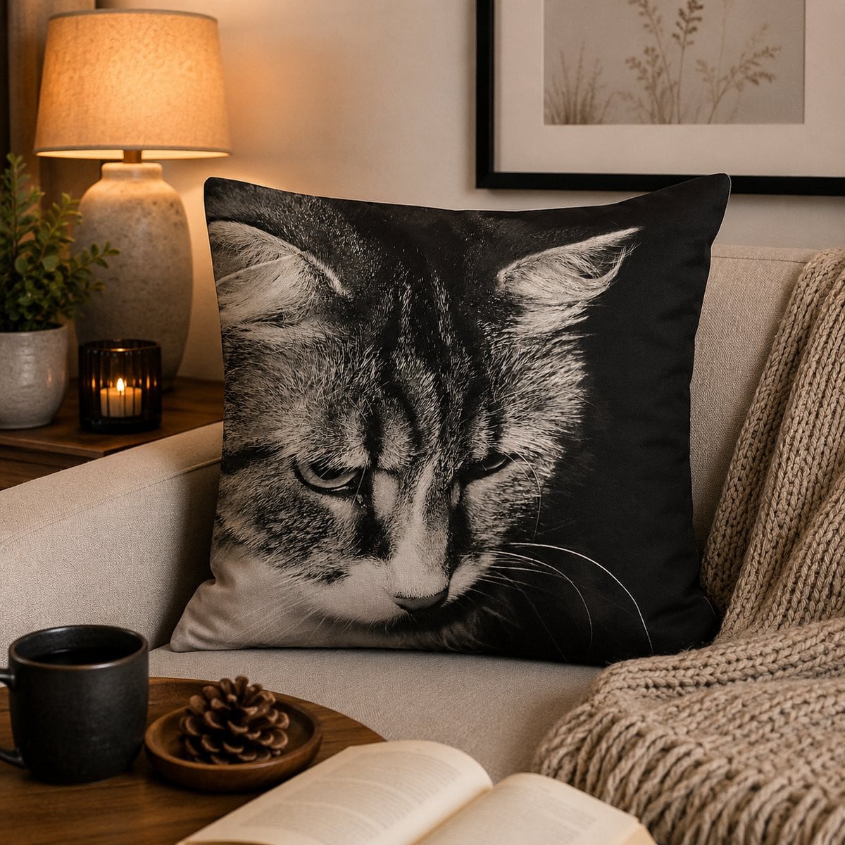 Feline Focus Collection Kussenhoes 45 x 45 cm