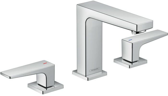 Hansgrohe Metropol 110 Waschtischarmatur 32514000 chrom, 3 Loch Waschtischarmatur, Zungengriff