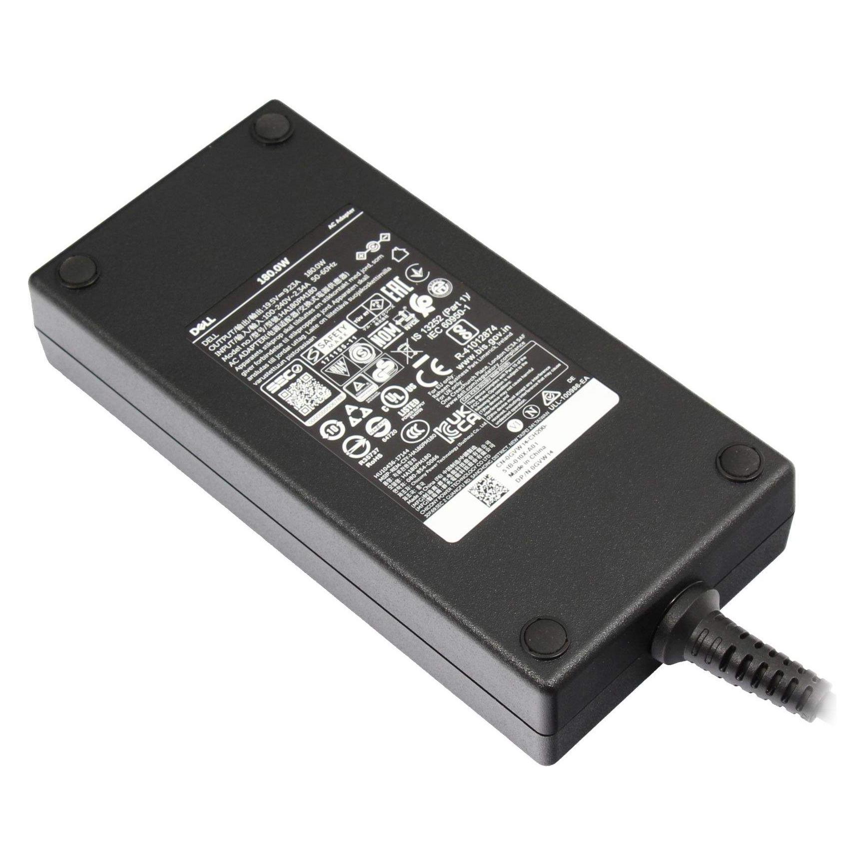 Dell AC Adapter, 180W, 19.5V, 3 (180 W) (MHP9C)
