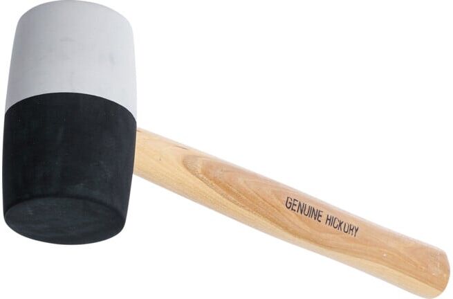 Maillet caoutchouc manche Hickory tête noir/blanc Ø 63 mm 840 g BGS ; BGS technic (1969)