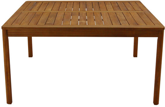 Miliboo Gartentisch quadratisch Massivholz L147 cm AKIS