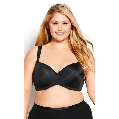 Plus Size Women's Basic Balconette Bra by Avenue Body in Black (Size 46 B)