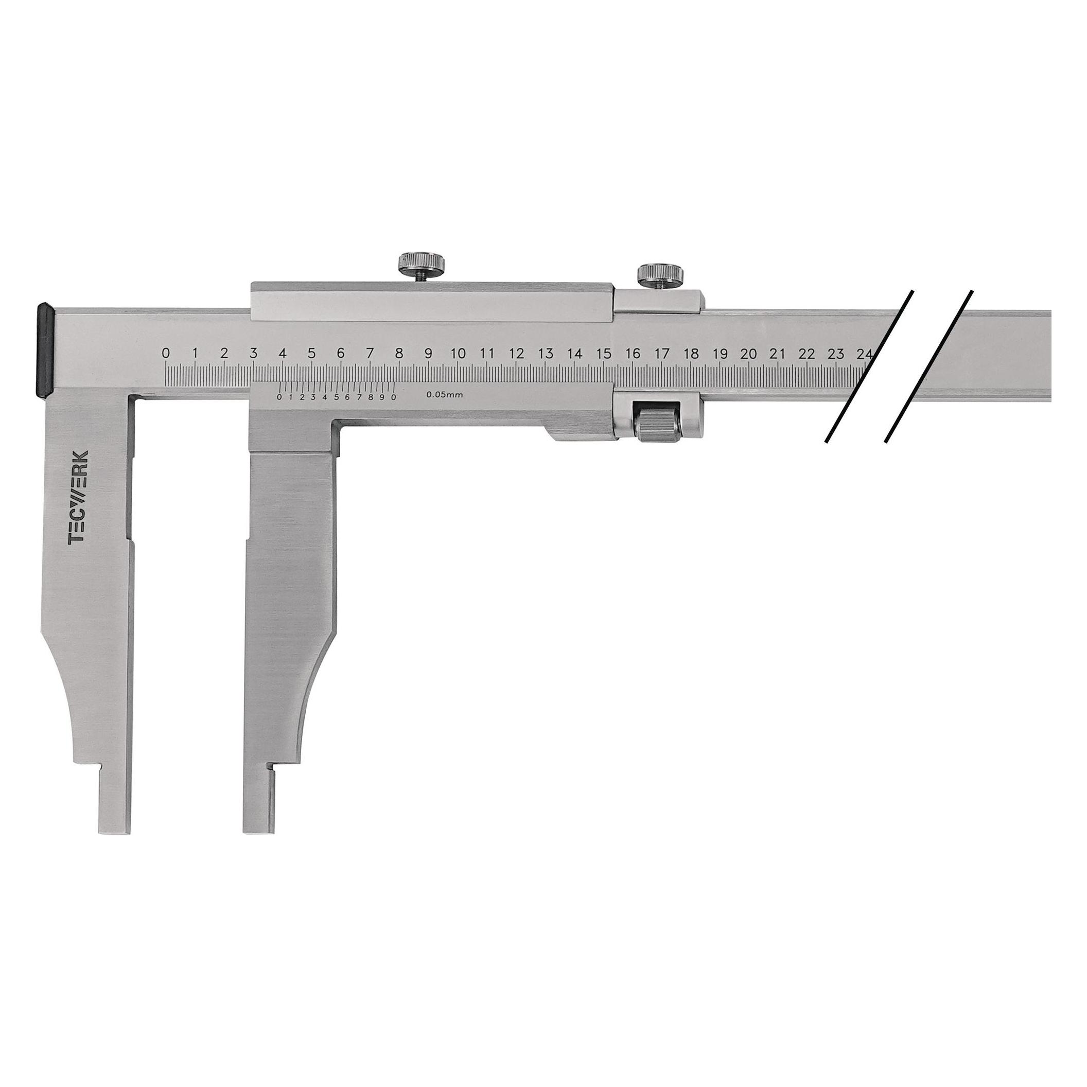 Tecwerk Werkstattmessschieber DIN 862 800 mm Schnabellänge 150 mm (15 cm) (2000851134)
