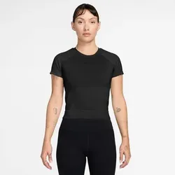NIKE Damen Shirt Pro Seamless, Größe M in Schwarz Schwarz