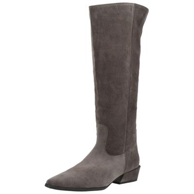 Stiefel HÖGL "Högl Stiefel Veloursleder", Damen, Gr. 37,5, grau, Veloursleder, Schuhe Stiefel