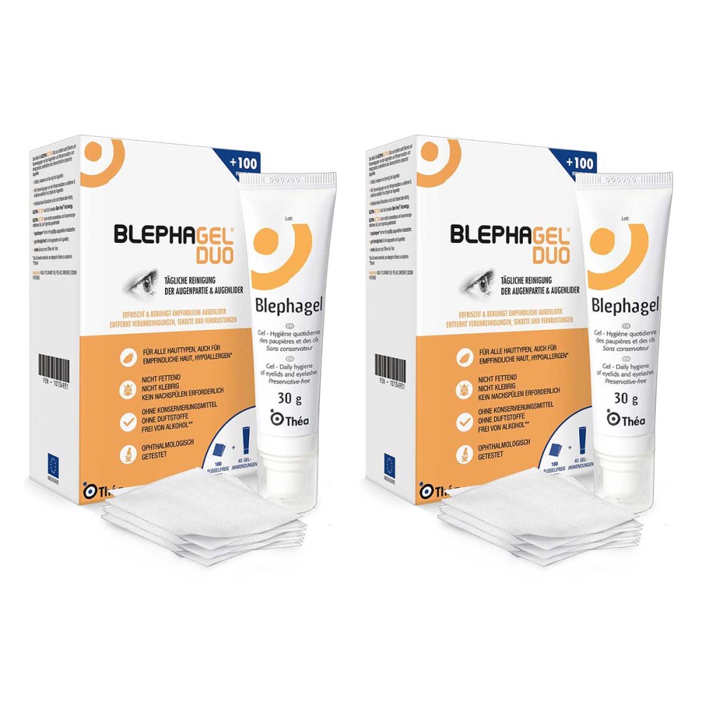 Thea Pharma GmbH Blephagel Duo 30 g + Pads 08104540