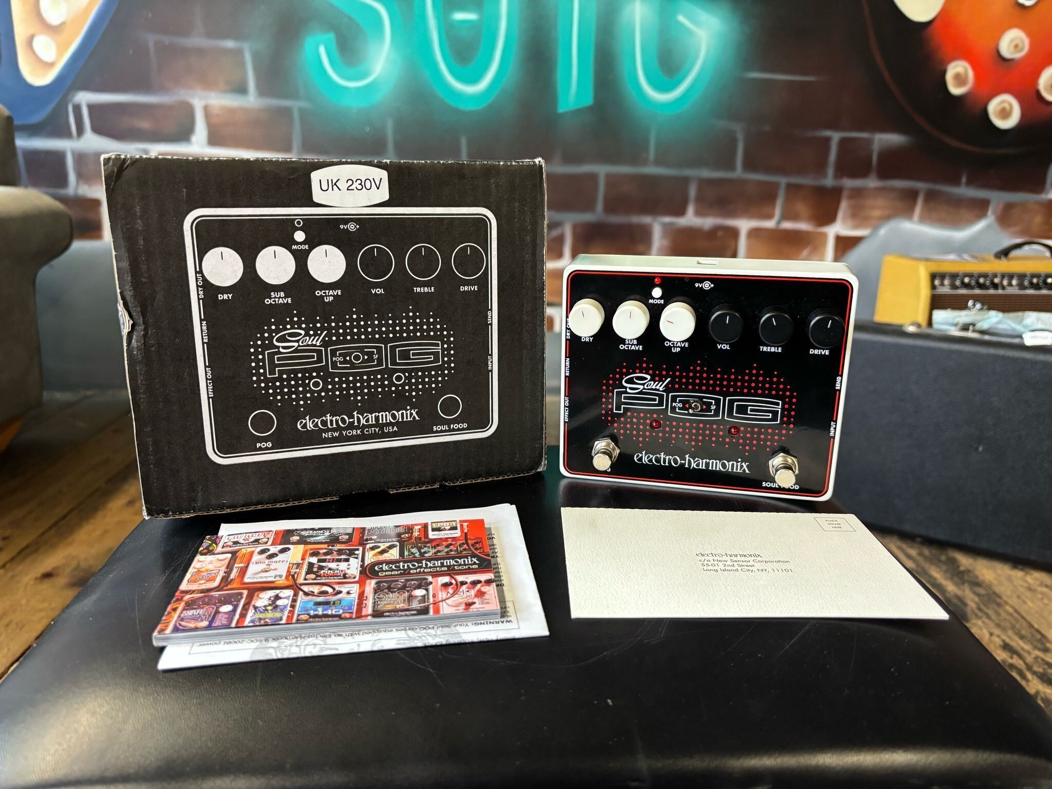 Electro Harmonix Electro-Harmonix Soul POG Overdrive/Octave Guitar Effects Pedal   Original - Refurbished