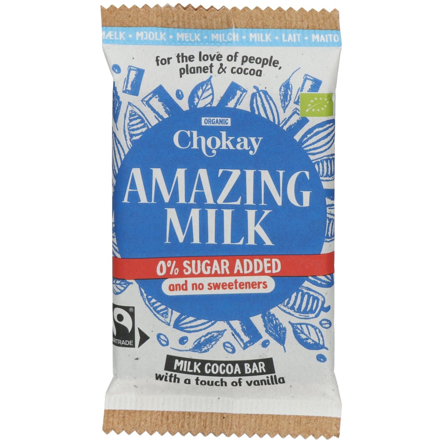 Chokay - Bar Amazing Milk FairTrade, 70g 70 g Schokolade
