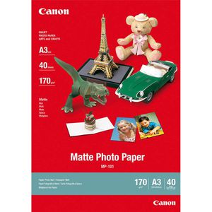 Canon Fotopapier MP-101 MattePhoto, für Inkjet, A3, 170 g/m², matt, 40 Blatt