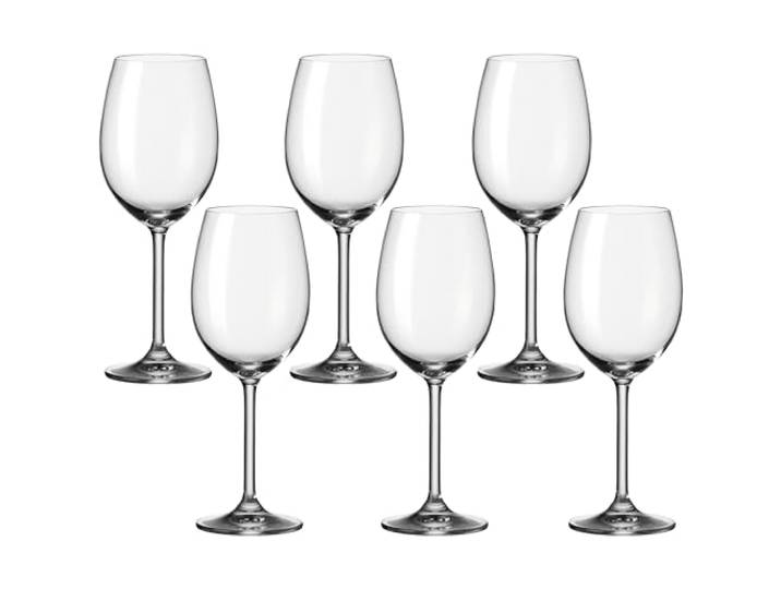 Leonardo Daily Rotwein-Glas 6er Set, Rotwein-Kelch mit Stiel, spülmaschinenfeste Wein-Gläser, Höhe 22,6 cm, 460 ml, 063316