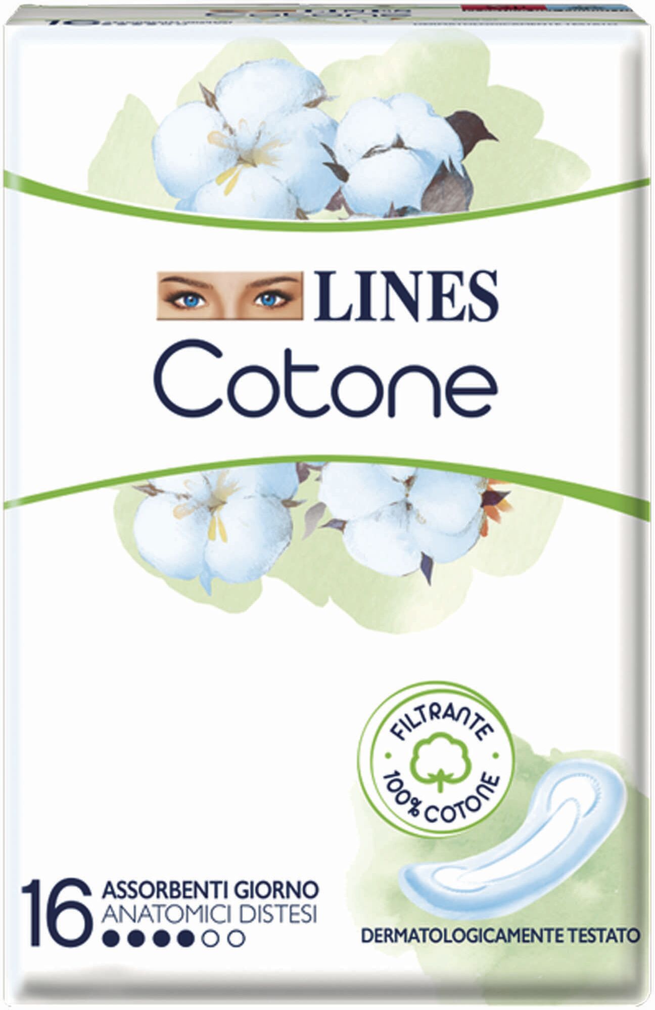 Lines Cotone Non Ultra Anatomici Distesi 16 Pezzi