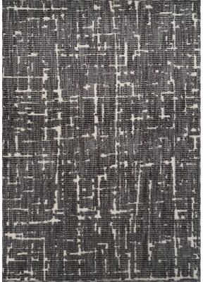 Abani Rugs BUR100A Burke Modern Abstract Black Ivory Area Rug