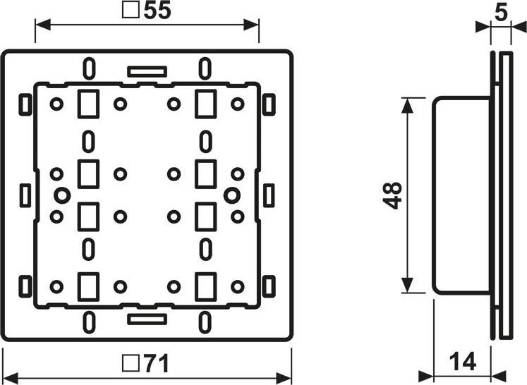 Jung Funksignaal-wandzender-module 1, type FM4001M