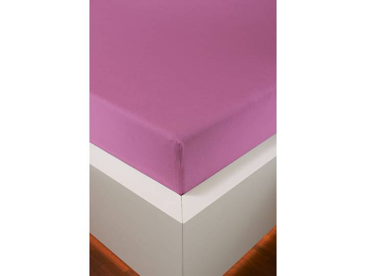 Spannbettlaken BELLANA bellana Melone, 100% Baumwolle, Jersey, bügelfrei , pink, L:200cm, Mako-Jersey, Obermaterial: 100% Baumwolle, Bettlaken, Spannbettlaken, reine Baumwolle, Spannbetttuch für Matratzen bis 25cm Höhe